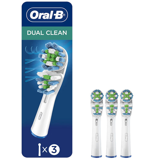 Oral-B Dual Clean Electric Toothbrush Replacement Brush Heads Refill, 3 Pack