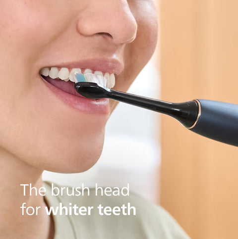 Philips Sonicare W2 Optimal White, Replacement Toothbrush Heads, Black, 8 Pack