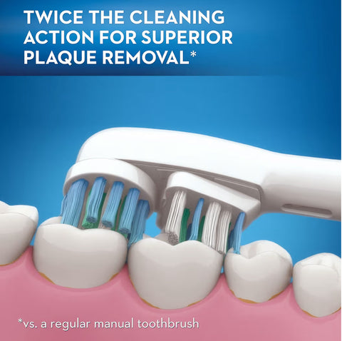 Oral-B Dual Clean Electric Toothbrush Replacement Brush Heads Refill, 3 Pack