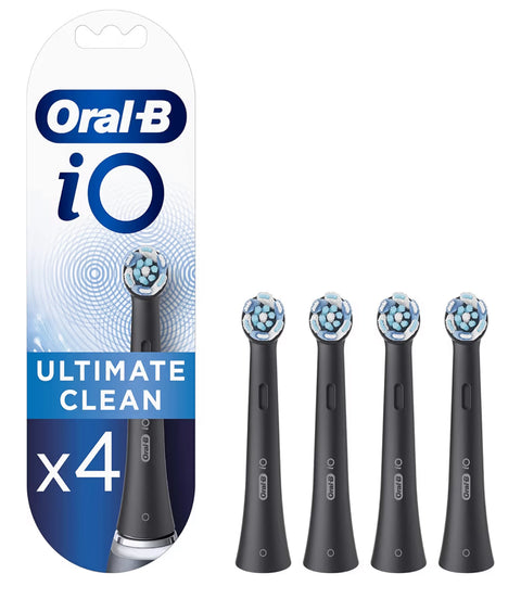 Oral-B Set of 4 iO Ultimate Clean Brush Heads Black