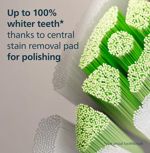 Philips Sonicare W2 Optimal White, Replacement Toothbrush Heads, Black, 8 Pack