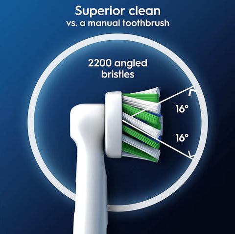 Oral-B Pro Cross Action Toothbrush Heads 8 Pack White