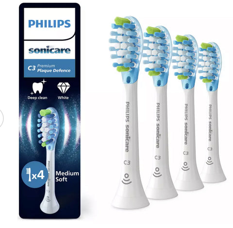 Philips Sonicare C3 White Plaque Defence Toothbrush Heads 4 Pack