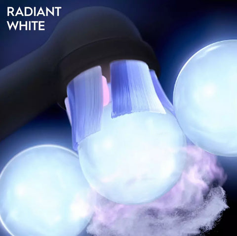 Oral-B iO Radiant White Toothbrush Heads Black, 4 Pack