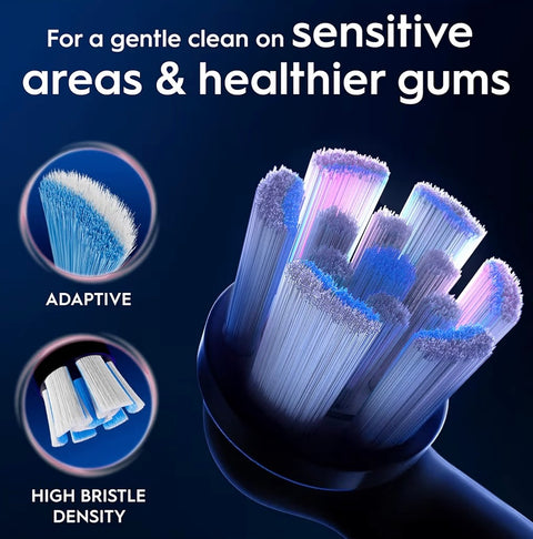 Oral-B iO Gentle Care Black Toothbrush Heads, Pack of 4